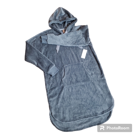 Denver Hayes Women's Plush Velour Hooded Night Pajamas Shirt New w/ Tags Small - Picture 3 of 11